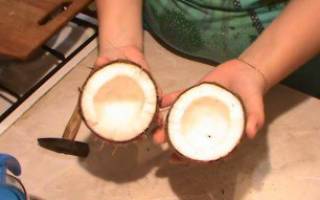 Как почистить кокос