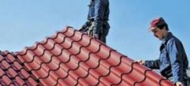 Самостоятельное покрытие крыши металлочерепицей